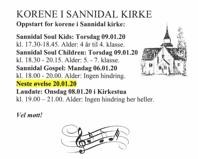 Oppstart januar 2020